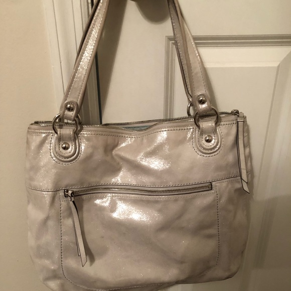 Silver Coach Purse - Picture 1 of 5
